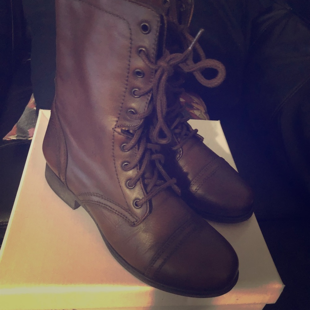 👢Steve Madden Troopa leather boots